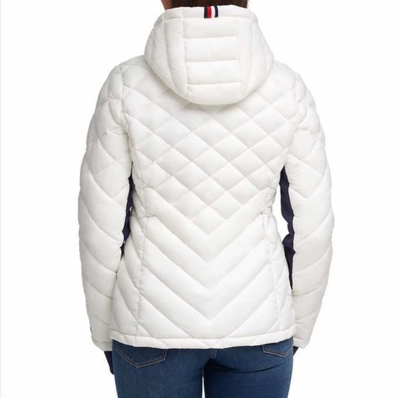 Tommy Hilfiger Womens Packable Jacket--White - Picture 2 of 10